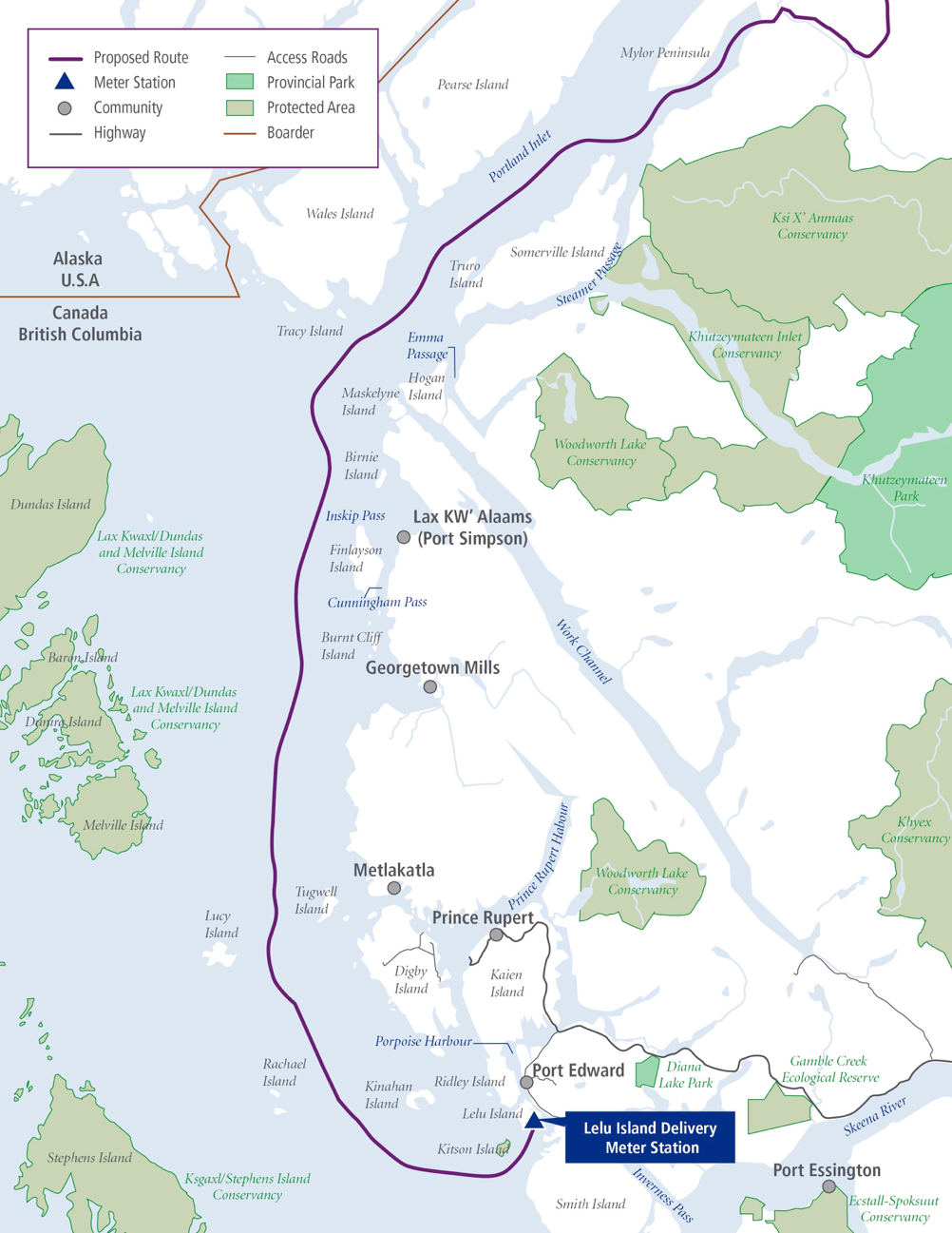 The proposed route, from PRGT project website