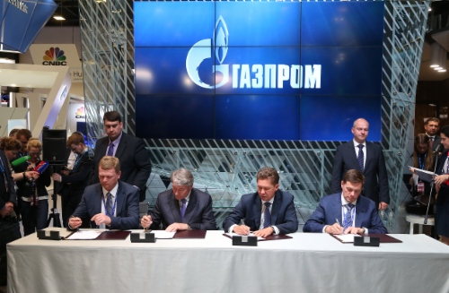 Alexey Miller, Wolfgang Buechele, Alexey Mordashov, and Alexey Mityushov