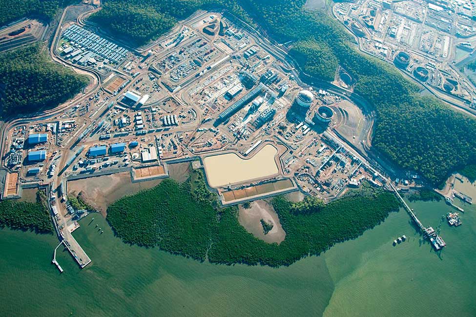 A view from Curtis Island project in 2013 (Bechtel)