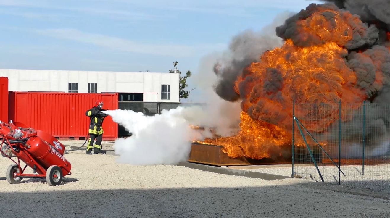 The new fire fighting area