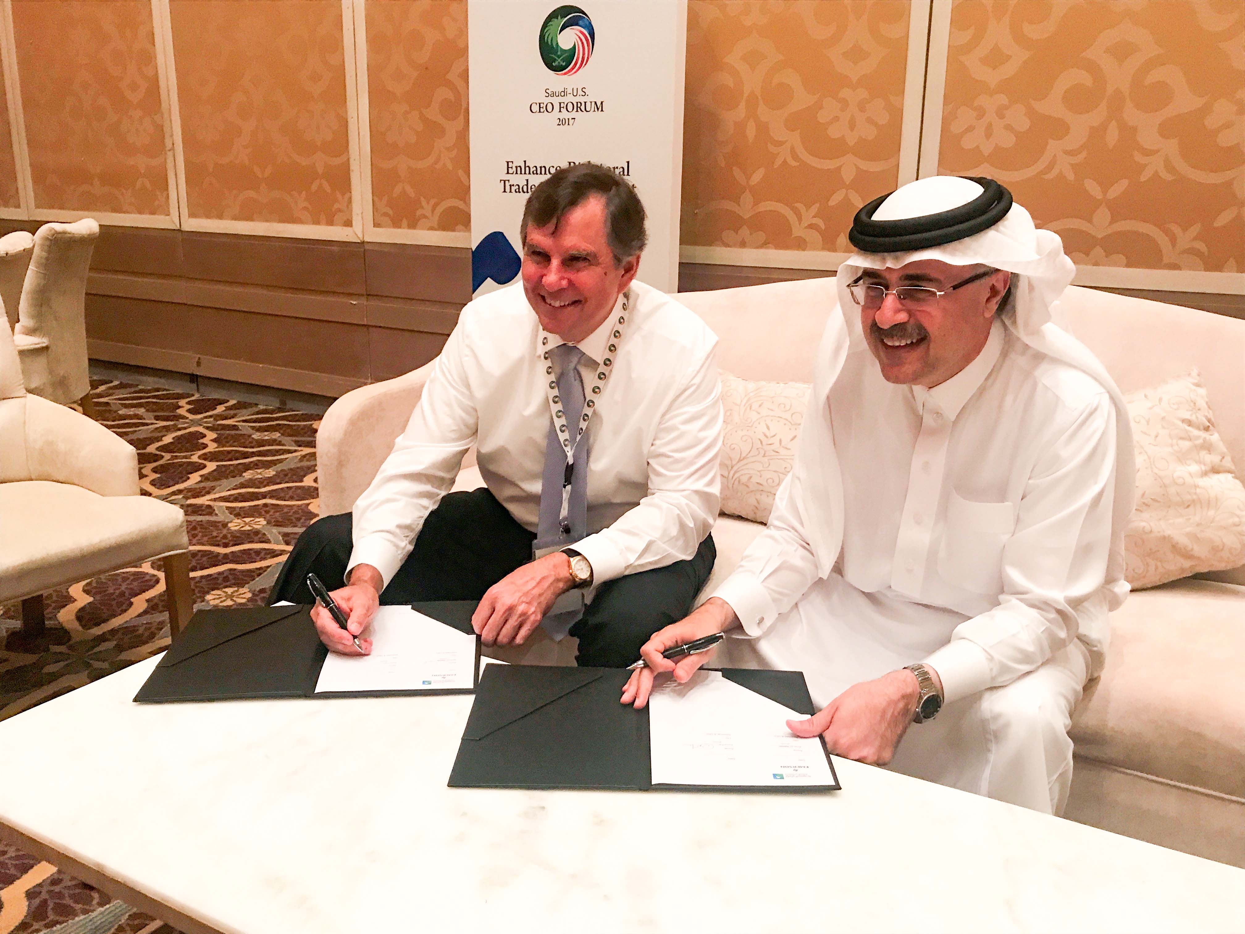 Emerson and Saudi Aramco signed a digitalisationfocussed MoU