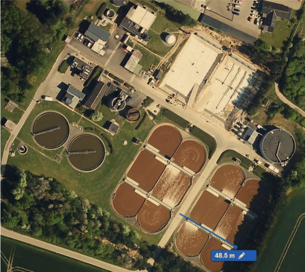 An aerial view of the Faxe plant (image courtesy of Landia)