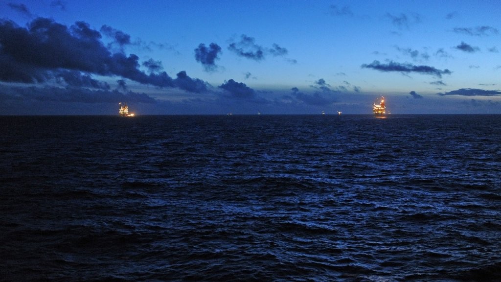 There Gullfaks C platform in the North Sea (image courtesy of Statoil)