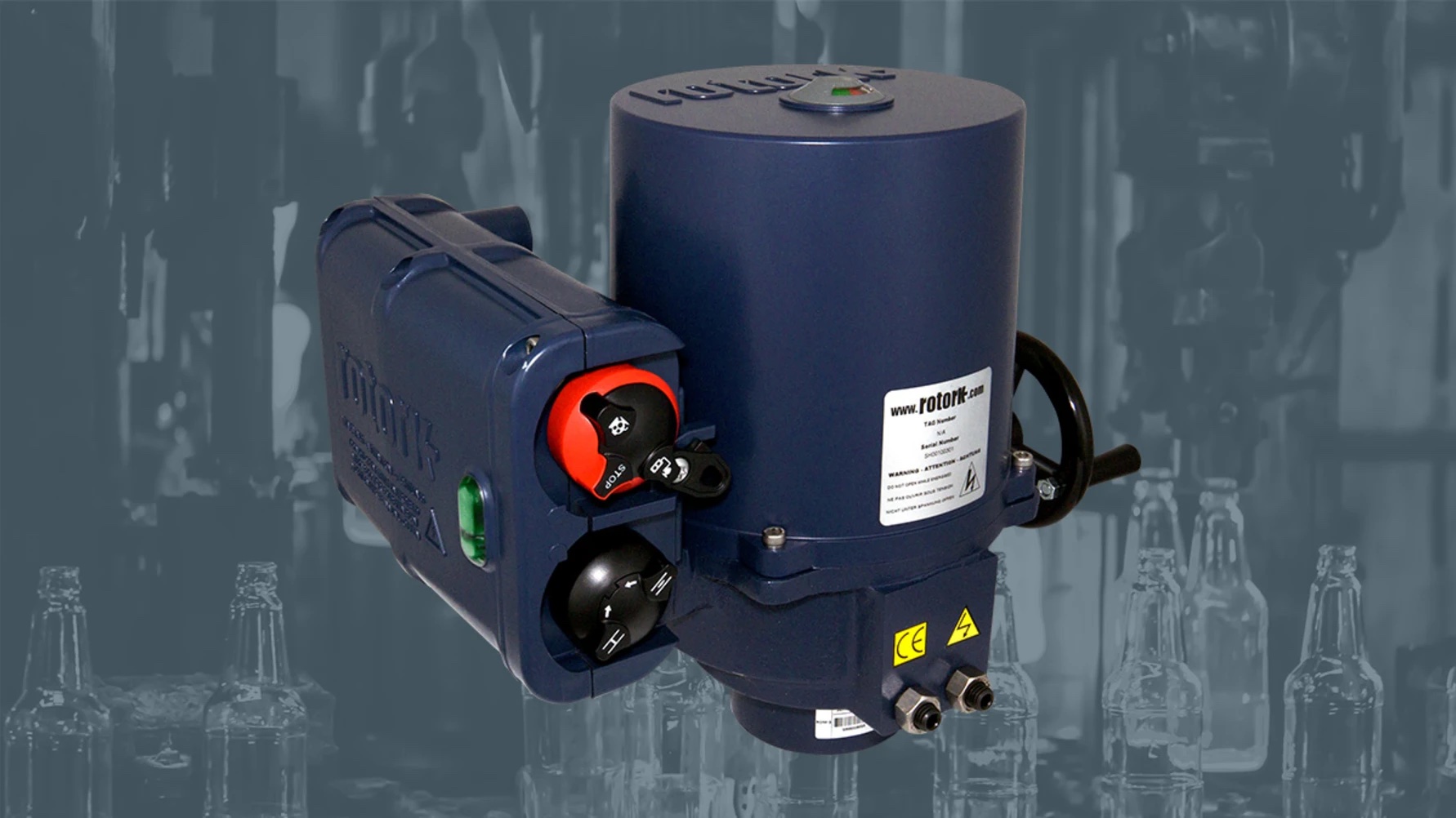 Rotork electric actuators installed in glass factory help improve